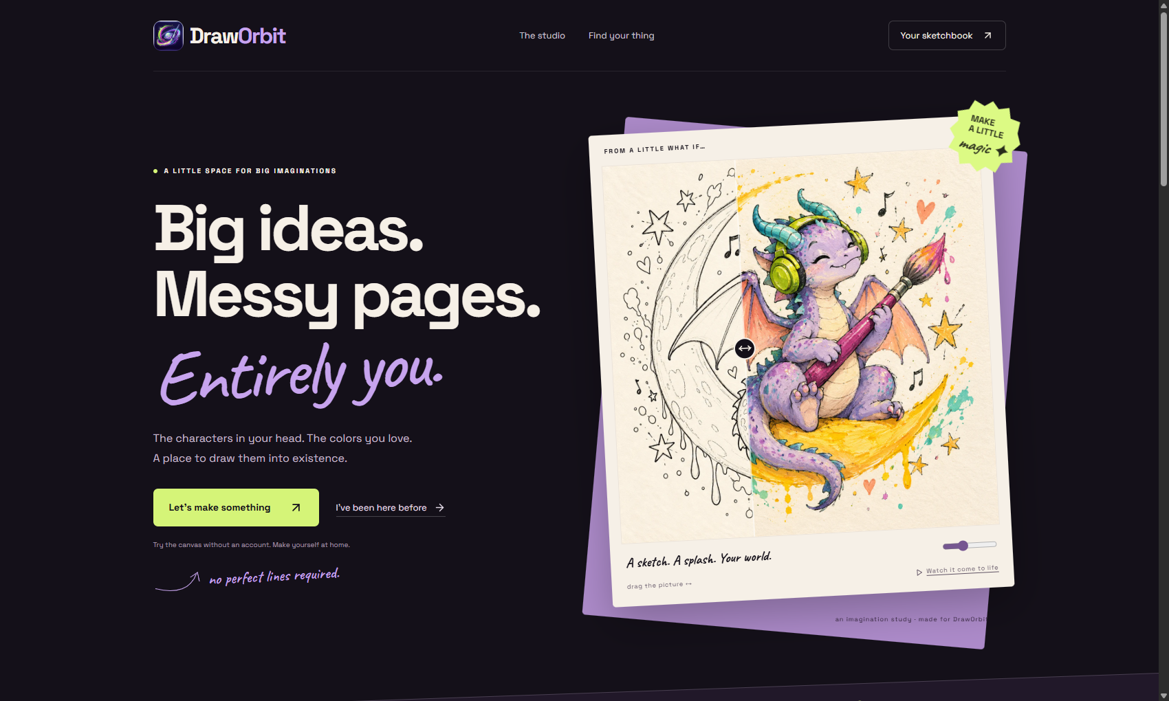 DrawOrbit website preview